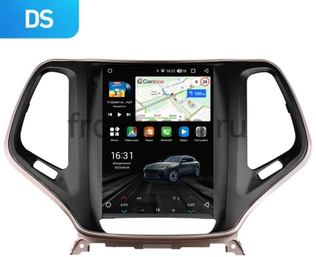 Штатное головное устройство Jeep Cherokee 5 (KL) 2013-2024 Canbox (Tesla style) 9.7 дюймов 2/32 GT096-1312-10 на Android 10 (QLed, DSP, CarPlay)