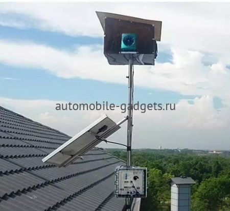 Звуковой и ультразвуковой (2 в 1) отпугиватель птиц "BroadBand PRO" с 4 выносными динамиками