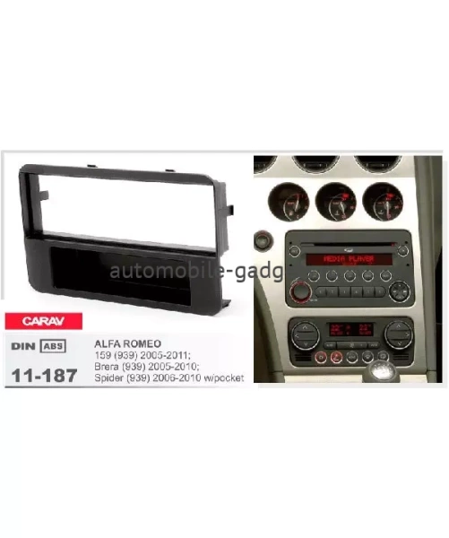 Переходная рамка CARAV 11-187 ALFA ROMEO 159 (939) 2005-2011 / Brera (939) 2005-2010 / Spider (939) 2006-2010 / с карманом