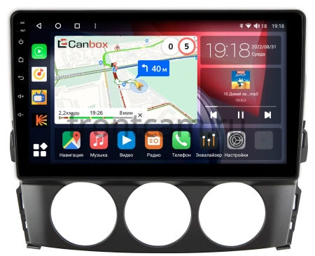 Штатная магнитола Canbox BPX409-519 для Mazda MX-5 3 (NC) 2005-2015 на Android 10 (4/32, DSP, IPS, с крутилками)