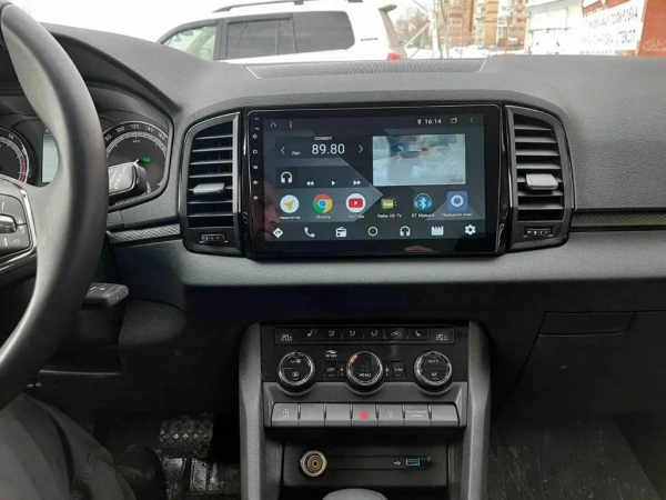 Штатная магнитола Skoda Kodiaq, Karoq 2017-2024 Canbox L-Line 4168-1074 на Android 10 (4G-SIM, 3/32, TS18, DSP, QLed)
