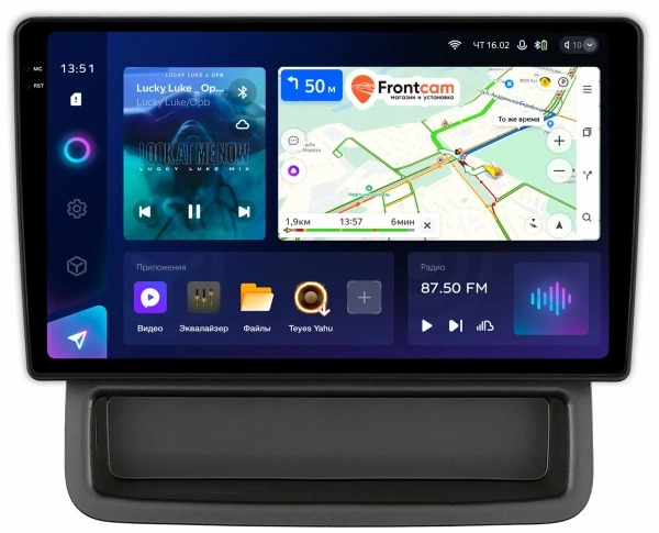 Штатное головное устройство Renault Trafic 2 2006-2014 (авто без компьютера) Teyes CC3 2K 360 6/128 10.36 дюймов RM-10-1423 на Android 10 (4G-SIM, DSP, QLed)