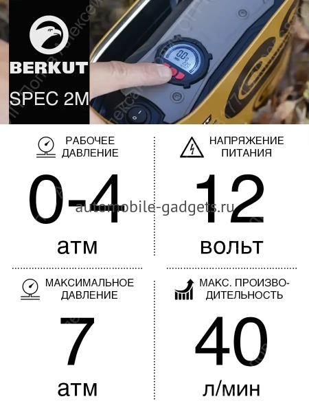 Автомобильный компрессор BERKUT Specialist SPEC-2M-Vintage Автомобильный компрессор BERKUT Specialist SPEC-2M-Vintage