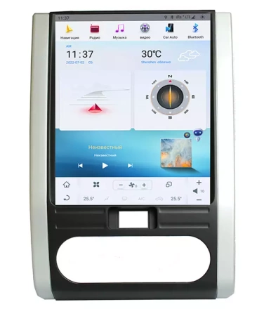 CarMedia ZF-1008-Q6 ("Тесла-стиль") штатная магнитола для Nissan X-Trail T31 (2007-2014) на Android 11 с 8GB, DSP, 4G