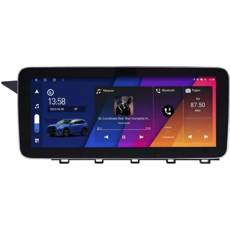 Mercedes-Benz GLK (x204) 2008-2012 12.3 дюйма Canbox GT1232-0650 на Android 10 (CarPlay, 2/32, DSP, QLed) Mercedes Style