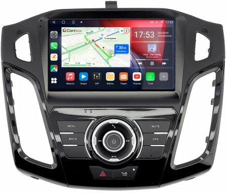 Ford Focus 3 2011-2019 (черная, глянцевая, Тип 1) Canbox L-Line 4167-9-2360 на Android 10 (4G-SIM, 3/32, TS18, DSP, QLed)