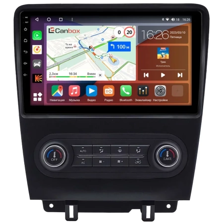 Штатная магнитола Ford Mustang 5 2009-2014 Canbox H-Line 4165-10-2624 на Android 10 (4G-SIM, 4/32, DSP, QLed)
