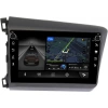 Штатная магнитола Honda Civic 9 4D 2011-2015 (левый руль, седан) Canbox H-Line 7803-9166 на Android 10 (4G-SIM, 4/64, DSP, IPS) С крутилками