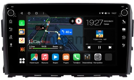 Штатная магнитола Nissan Titan 2 2015-2024 Canbox M-Line 7805-10-1245 на Android 10 (4G-SIM, 2/32, DSP, QLed) С крутилками