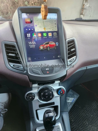 Штатное головное устройство Ford Fiesta (Mk6) 2008-2019 Canbox PRO-Line (Tesla style) 9.7 дюймов 8/256 7883-1312-124 на Android 13 (4G-SIM, DSP, QLed)