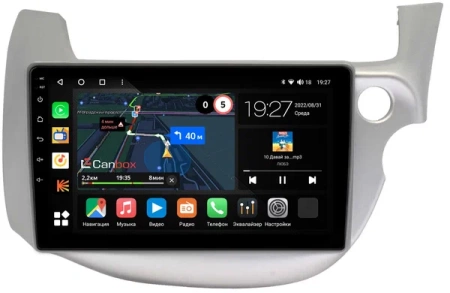 Honda Fit 2 2007-2014 (светло-серая) Canbox M-Line 4543-10-671 на Android 10 (4G-SIM, 2/32, DSP, QLed)
