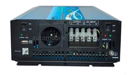 Преобразователь напряжения KongSolar KPC24/2000 с функцией зарядки (ИБП, реальный синус)