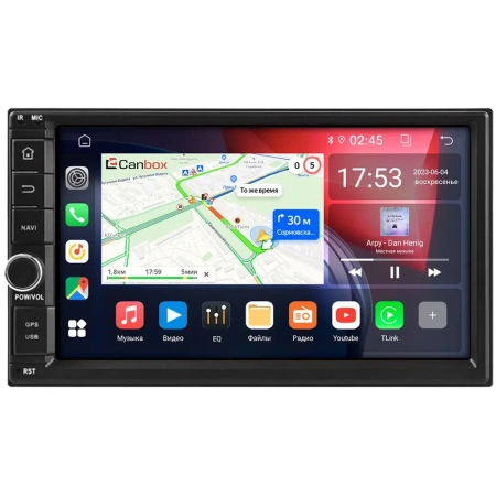 Штатная магнитола Nissan Cefiro 4 (J31) 2003-2008 7 дюймов Canbox GT056 на Android 10 (2/32, DSP, IPS, Carplay) С крутилкой