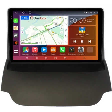 Штатная магнитола Ford Ecosport 2014-2018 Canbox H-Line 2K 4186-9176 на Android 10 (4G-SIM, 8/256, DSP, QLed)