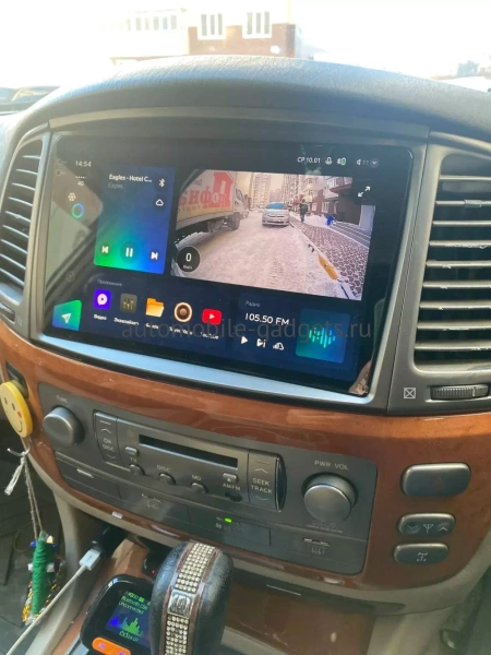 Carmedia SF-1698-2-RZ-MKD-1036-2K-12512-D7 штатная магнитола для Toyota Land Cruiser 100, Lexus LX 470 (2002-2007) на Android 13 c 12GB, DSP, 4G