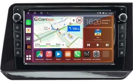 Nissan Note 3 2020-2024 (глянцевая, правый руль) Canbox M-Line 7825-10-1619 на Android 10 (4G-SIM, 2/32, DSP, QLed) С крутилками
