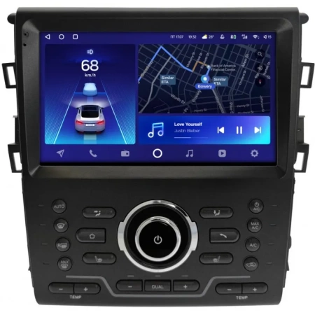 Штатное головное устройство Ford Mondeo 5 2014-2022, Fusion 2 (North America) 2012-2016 (авто без камеры) Teyes CC2 PLUS 4/32 9 дюймов RM-9-5494 на Android 10 (4G-SIM, DSP, QLed)