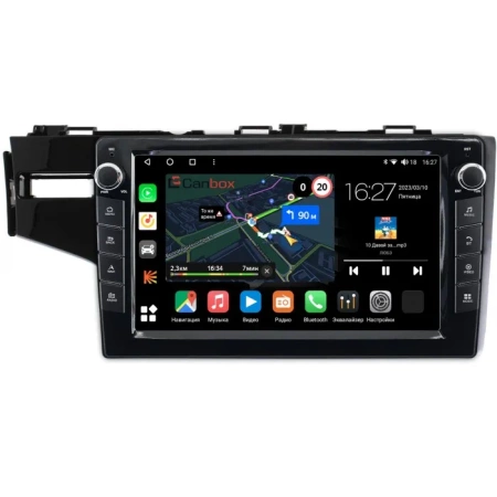 Honda Jazz 3 2014-2020 (левый руль) Canbox M-Line 7825-10-468 на Android 10 (4G-SIM, 2/32, DSP, QLed) С крутилками