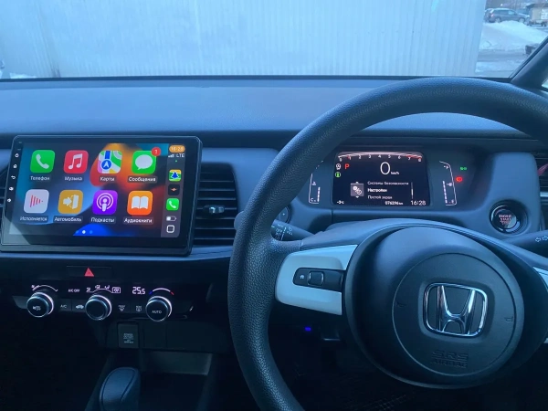 Штатная магнитола Honda Fit 4, Jazz 4 2020-2024 Canbox Logic-i3 2K 5734-10-0162 на Android 11 (4G-SIM, 6/128, DSP, 360, QLed)