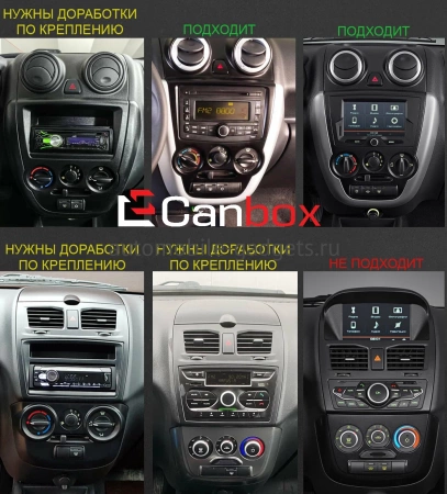 Lada Granta, Granta Sport, Kalina 2 2013-2018 Canbox L-Line 4169-9146 на Android 10 (4G-SIM, 2/32, TS18, DSP, QLed)