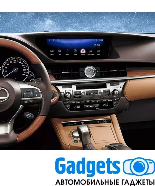 Carsys LES-M Монитор 10.25" для Lexus ES 2015-2018 (вместо штатного 8" экрана) на Android 10, 6-ТУРБО ядер и 4/64ГБ