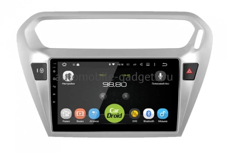 Roximo CarDroid RD-2904F штатная магнитола для Peugeot 301, Citroen C-Elysee 2012+ на Android 10 с 4GB, DSP