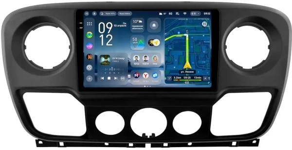 Штатное головное устройство Teyes CC4 Pro 2K 8/128 10.36 дюймов RM-10-1361 для Renault Master 2010-2019 на Android 13 (4G-SIM, DSP, QLed, AI)