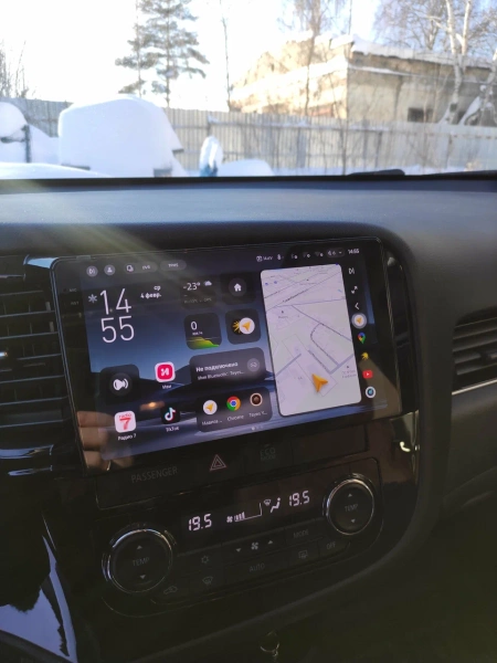 Штатная магнитола Mitsubishi Outlander 3 2012-2024 (глянцевая) Canbox EVO 2K 5815-9-0145 на Android 14 (4G-SIM, 6/128, DSP, QLed, AI, 360)