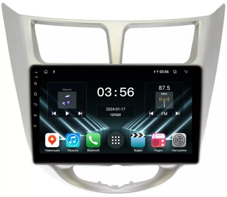 FarCar D067M Штатная магнитола для Hyundai Solaris 2010-2016 на Android 13 c 2GB