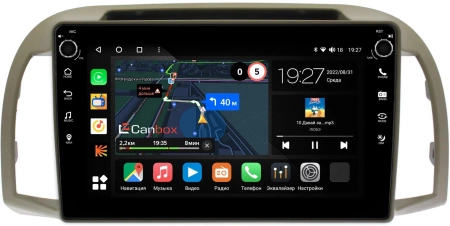 Nissan March (K12), Micra (K12) 2002-2010 Canbox M-Line 7801-9-1354 на Android 10 (4G-SIM, 2/32, DSP, IPS) С крутилками