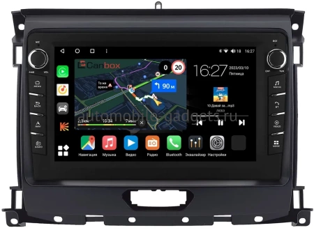 Штатная магнитола Ford Ranger 4 2015-2022 Canbox M-Line 7831-9-0930 Android 10 (4G-SIM, 2/32, DSP, IPS) С крутилками