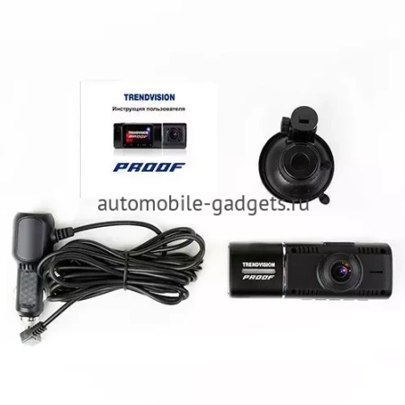 TrendVision Proof Pro GPS Видеорегистратор с 2-мя камерами