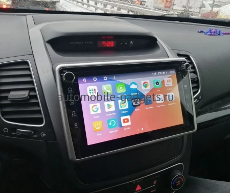 Штатная магнитола Kia Sorento 2 2012-2021 (для авто с NAVI) Canbox M-Line 7801-9199 на Android 10 (4G-SIM, 2/32, DSP, IPS) С крутилками