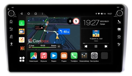 Штатная магнитола Canbox M-Line 7801-9253 для Audi A3 (8P) 2003-2013 на Android 10 (4G-SIM, 2/32, DSP, IPS) С крутилками