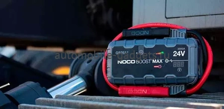 NOCO GB251+ MAX сверхмощное ультрабезопасное литиевое портативное пусковое устройство (3000A, 24В)