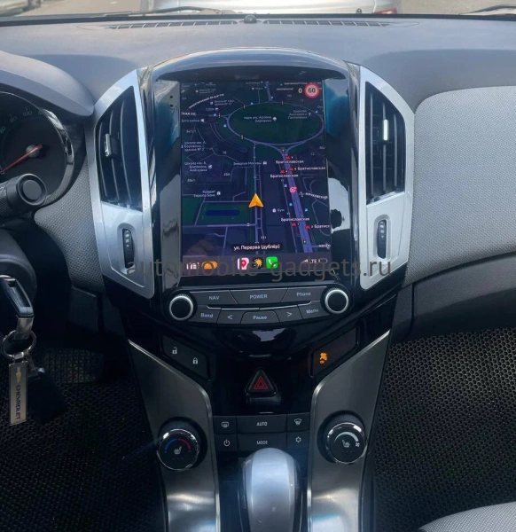 Штатное головное устройство Chevrolet Cruze 2012-2016 (черно-серая, глянцевая) Canbox M-Line (Tesla style) 9.7 дюймов 4/64 5622-1312-182 на Android 10 (4G-SIM, DSP, QLed)