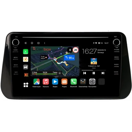 Штатная магнитола Canbox M-Line 7895-10-1309 для Hyundai Santa Fe 4 2020-2023 на Android 10 (4G-SIM, 2/32, DSP, QLed) С крутилками
