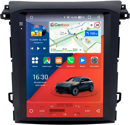 Subaru XV 2, Forester 5, Impreza 5, Crosstrek 2 2016-2024 Canbox H-Line (Tesla style) 9.7 дюймов 4/32 5621-1312-108 на Android 10 (4G-SIM, DSP, QLed)