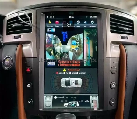 Carmedia ZF-1819-GE ("Тесла-стиль") штатная магнитола для Lexus LX570 (2007-2015) на Android 13 c 8GB, DSP, 4G