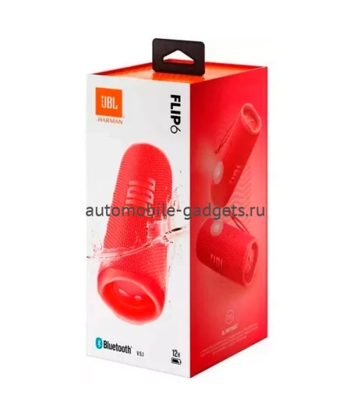 Портативная акустика JBL Flip 6, 30 Вт, красный Портативная акустика JBL Flip 6, 30 Вт, красный