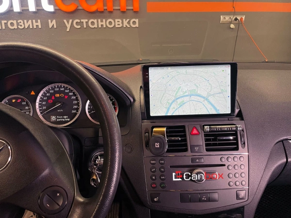 Mercedes-Benz C-klasse (w204) 2006-2011 (серая) Canbox RS9-9312 1.5/32 Android 10 (IPS, DSP, CarPlay)
