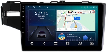 Honda Jazz 3 2014-2020 (левый руль) Canbox L-Line 4170-10-468 на Android 10 (4G-SIM, 2/32, TS18, DSP, QLed)