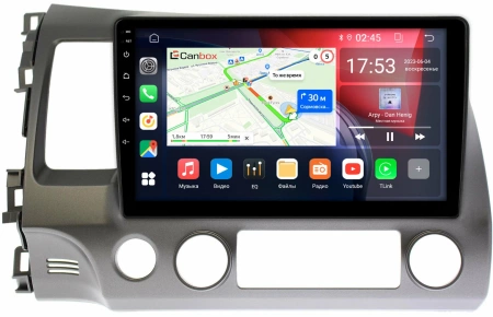 Honda Civic 8 4D 2005-2012 (левый руль, седан) Canbox RS10-063 1.5/32 на Android 10 (IPS, DSP, CarPlay)