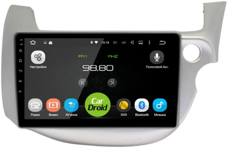 Roximo CarDroid RD-1902F штатная магнитола для Honda Fit 2 2007-2014 на Android 10 с 4GB, DSP