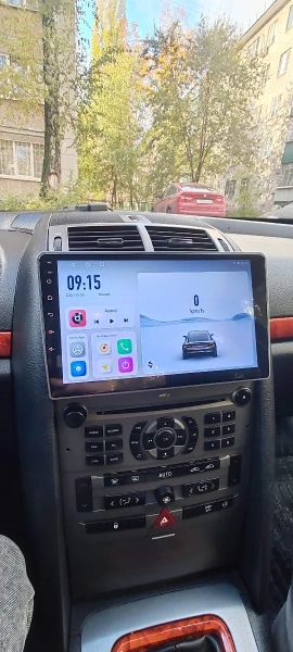 Штатная магнитола Canbox EVO 2K 5833-9-1448 для Peugeot 407 2004-2011 (серая) на Android 14 (4G-SIM, 16/512, DSP, QLed, AI, 360)