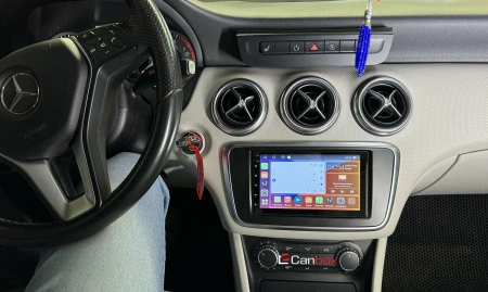 Магнитола в штатное место 2 din Mercedes A-klasse (W176), CLA-klasse (C117, X117), GLA-klasse (X156) Canbox GTR056-RP-11-617-361 на Android 10 (4/64, DSP, IPS, Carplay) С крутилкой