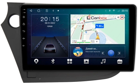 Штатная магнитола Canbox M-Line 4544-9-303 для Honda Insight 2 2009-2014 (левый руль) на Android 10 (4G-SIM, 2/32, DSP, QLed)