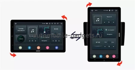 Carmedia OL-1802-2D-RLX (вертикально-поворотный экран) магнитола для Haval H9 2014+ на Android 10 с 4Гб, DSP