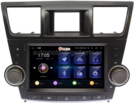 Штатная магнитола Toyota Highlander (U40) 2007-2013 OEM RS9-1556 на Android 10