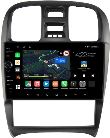 Штатная магнитола Hyundai Sonata 4 (EF) 2001-2012 (левый руль) Canbox M-Line 7840-9-268 Android 10 (4G-SIM, 2/32, DSP, QLed)
